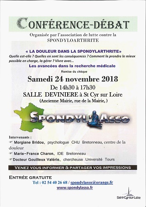 Affiche de la conférence débat du 24 novembre