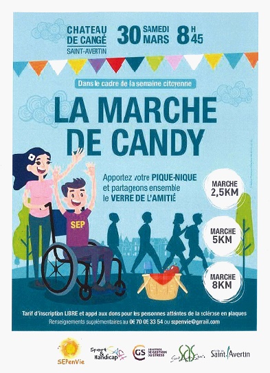 Affiche d ela marche de candy