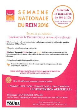Affiche de la journée d'information du 16 mars