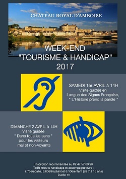 Affiche des journées Tourisme et Handicap à Amboise