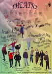 Affiche du spectacle annonçant le spectacle en Langue des signes, les dates et sur laquelle on voit les différents comédiens