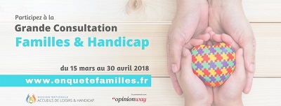 image annonçant l'enquête famille et handicap