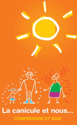 Couverture d'une brochure intitulée "La canicule et nous"