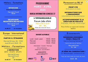 Programme du Bureau Information Jeunesse