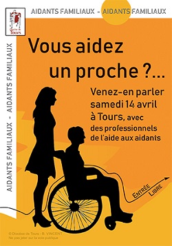 Affiche annonçant la table ronde du 14 avril pour les aidants