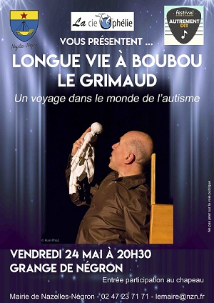 affiche du spectacle longue vie à boubou le grimaud