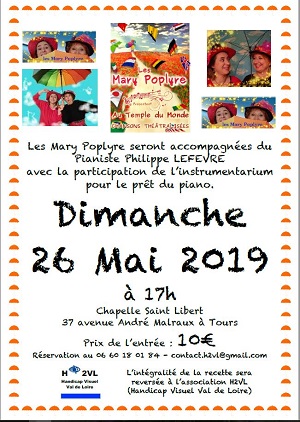 AQffiche du concert organisé par l'association H.2.V.L