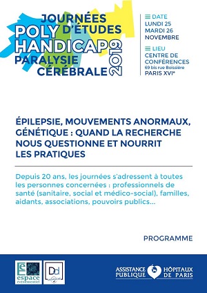 Affiche des journées d'études sur le polyhandicap et la paralysie cérébrale