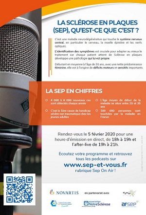 Affiche annonçant l'émission de la web radio du ( février