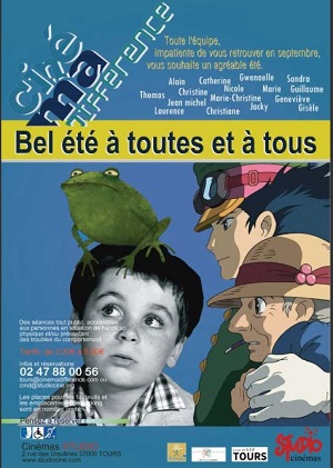 Affiche de ciné-ma différence pour patienter pendant l'été