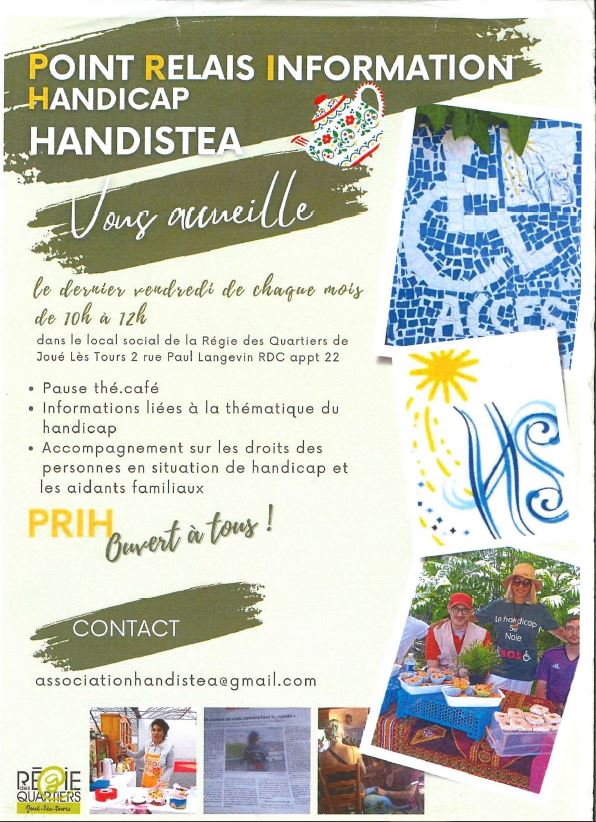 Flyer avec le contact de l'association