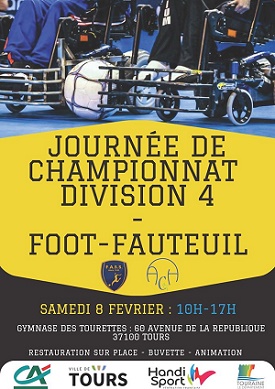 Affiche de la journée de championnat de foot fauteuil