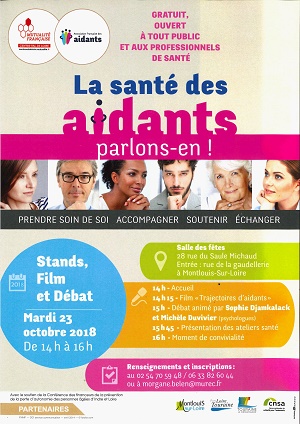 Affiche de la journée du 23 octobre autour de la santé des aidants