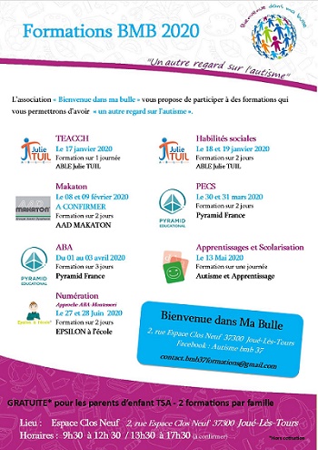 Affiche du planning de formations