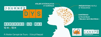 Bandeau d'information sur la journée des dys